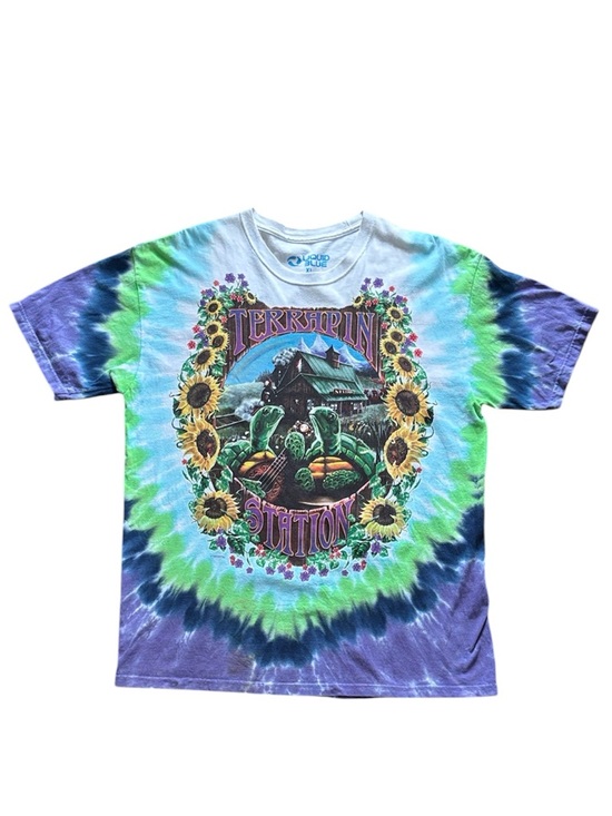 Liquid Blue Other - Vintage 90s Grateful Dead Liquid Blue Tie-Dye Terrapin Station Graphic Band Tee